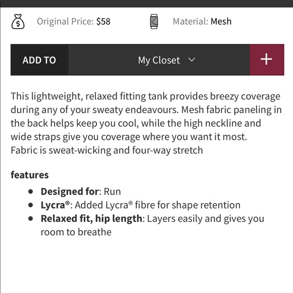 Lululemon Sculpt Tank Sequoia Camo Print Deep Coal Black/Black NWT Size 2 - Picture 5 of 12